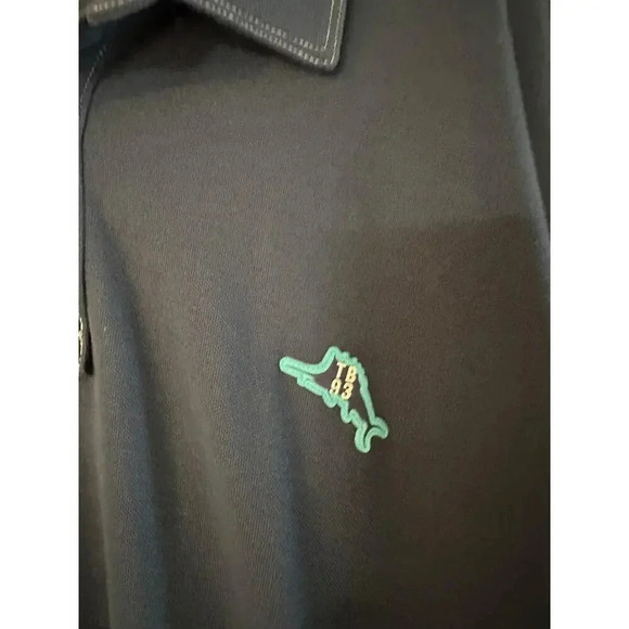 Tommy Bahama Gray island zone embroidered Short Sleeve Polo Shirt Size XXL - Picture 3 of 6